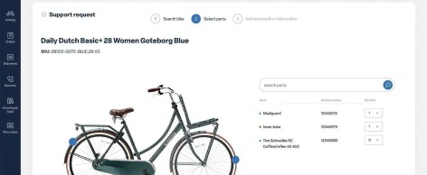 Configuring a bike on a B2B administration