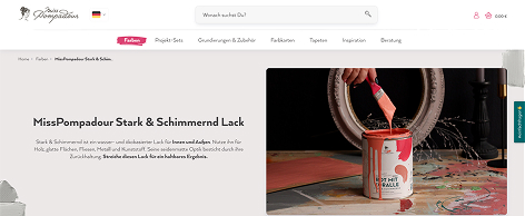 Online store of the Shopware customer "Miss Pompadour"